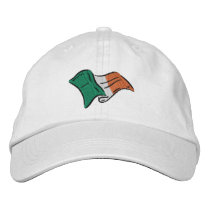 Irish flag of Ireland embroidered on a cap embroidered hats