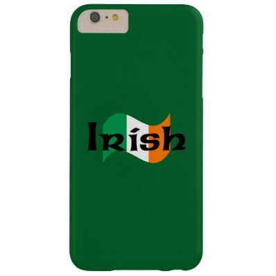 Irish Flag with Celtic Font Barely There iPhone 6 Plus Case