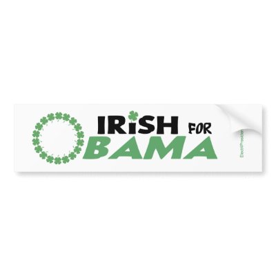 Irish for Obama Bumper Stickers