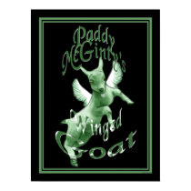 Irish Framed Print McGinty's Green Goat Art Print