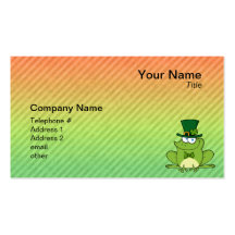 Irish Frog Design Business Cards