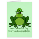 Irish Frog for St. Patty's Day - Card