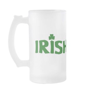 Irish Frosted Beer Mug mug