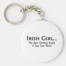 Irish Girl Best Drinking Buddy Key Chains