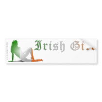 Irish Girl Flag Bumper Sticker