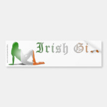 Irish Girl Flag Bumper Sticker