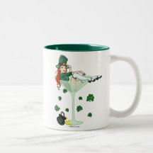 Irish Girl Martini Coffee Mugs