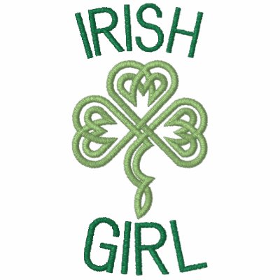 Irish Girl With Celtic Knot Hearts by Stitchbaby