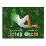 Irish Girls are Best Flag Post Cards