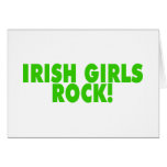 Irish Girls Rock Greeting Cards