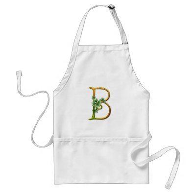 Irish Gold Monogram B Aprons