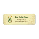 Irish Gold Monogram C Label