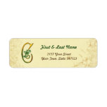 Irish Gold Monogram C Label