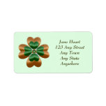 Irish Golden Shamrock Avery Label