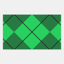 Irish Green Argyle Sticker