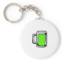 Irish Green Beer Mug keychains