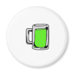 Irish Green Beer Mug Magnets