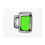Irish Green Beer Mug Post Card