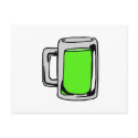 Irish Green Beer Mug postcards