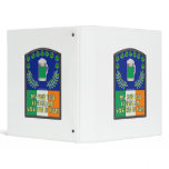 Irish Green Beer Toast 3 Ring Binder