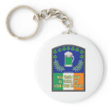 Irish Green Beer Toast Key Chain