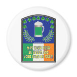 Irish Green Beer Toast Magnet
