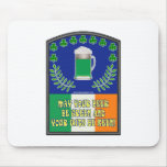 Irish Green Beer Toast Mousepad