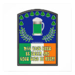 Irish Green Beer Toast Poster