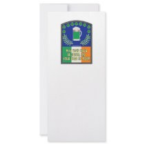 Irish Green Beer Toast Rack Card Design