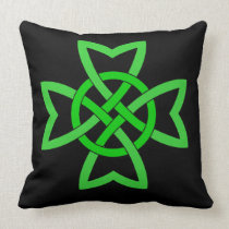 Irish Green Celtic Knot pillows