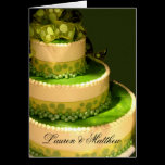 Irish Green Wedding Cake decoration