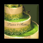 Irish Green Wedding Cake decoration