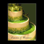Irish Green Wedding Cake decoration
