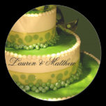 Irish Green Wedding Cake decoration