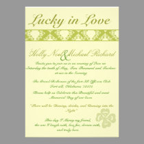 Irish Green Wedding Invitation invitations