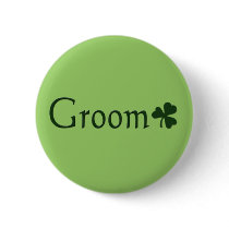 Irish Groom with Shamrock buttons