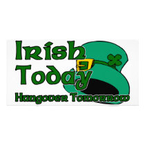 Irish Hangover photo cards by boltzdesignz Irish Hangover photo cards
