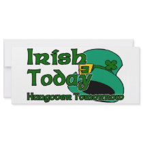 Irish Hangover Full Color Rack Card