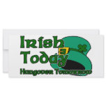 Irish Hangover Full Color Rack Card