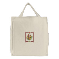 Irish Harp embroidered bags