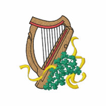 Irish Harp embroidered shirts