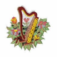 Irish Harp embroideredshirt