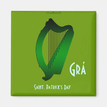 Irish Harp Magnets