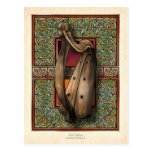 Irish Harp Postcard