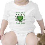 Irish heart Erin Go Bragh green heart Tshirt