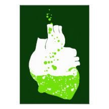 irish heart of green beer personalized announcements