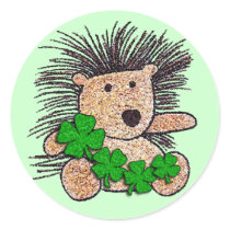 Irish Hedgehog! stickers by BitsOfWhimsy Irish Hedgehog! stickers