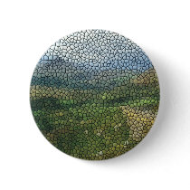 Irish highland as glass windows button