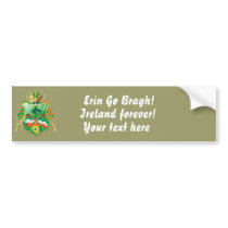 Irish History Shield View Story Below Bumper Sticker