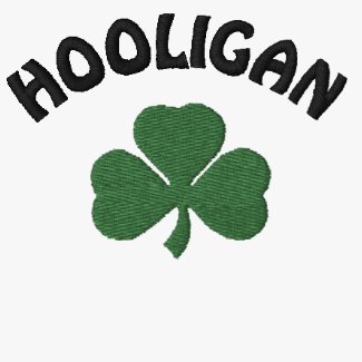 Irish Hooligan Green Embroiderd Shirt